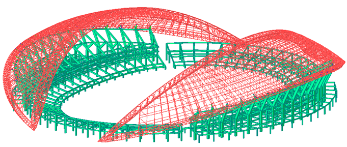 钢结构体育馆设计(图1)